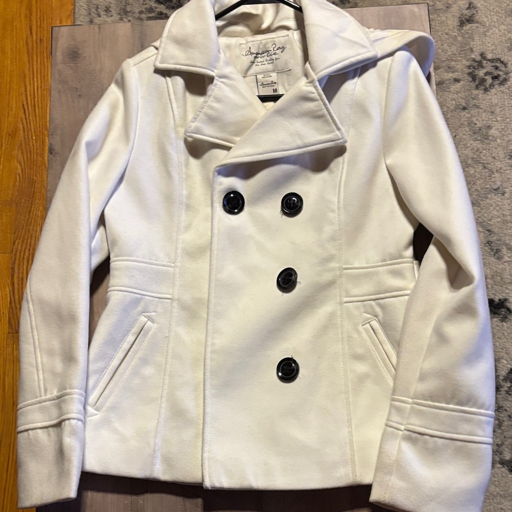 American Rag Classic White Peacoat